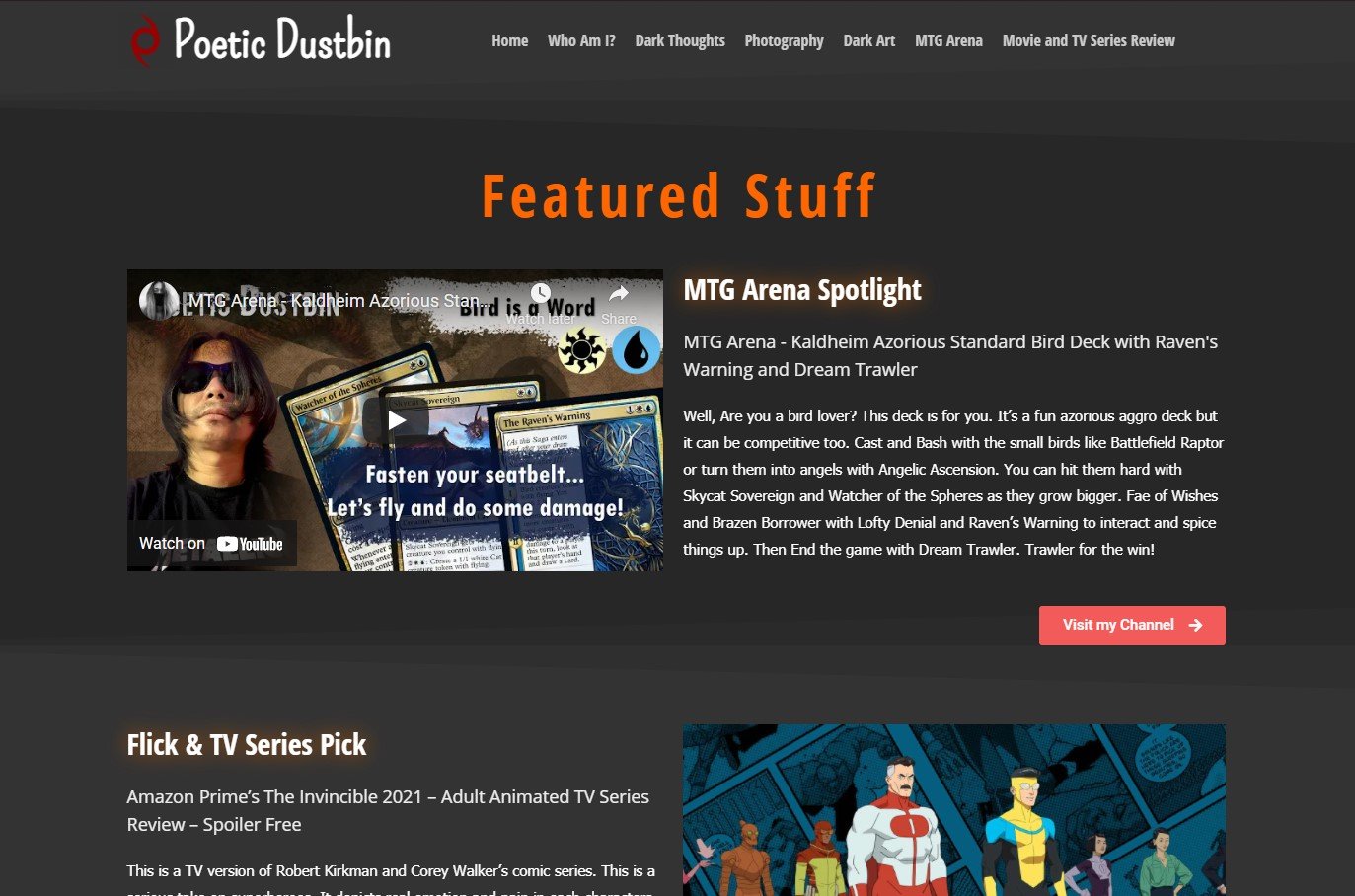 Poetic Dustbin Web Blog New Design