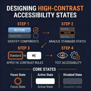 Designing High-Contrast Accessibility States in Component Libraries